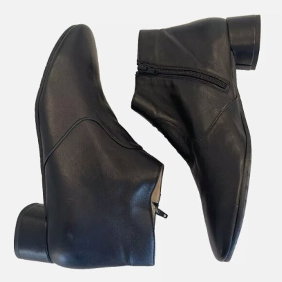 Amalfi By Rangoni Women Booties Black Leather Sz 12 Ankle Boot Made in Italy NEW - Picture 1 of 8